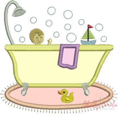 Baby's Bath Time Organizer Centerpiece by Shelly Smola