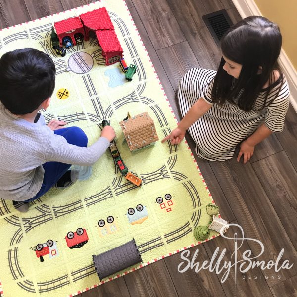 Bedtime Rail Line with Kate and Des by Shelly Smola