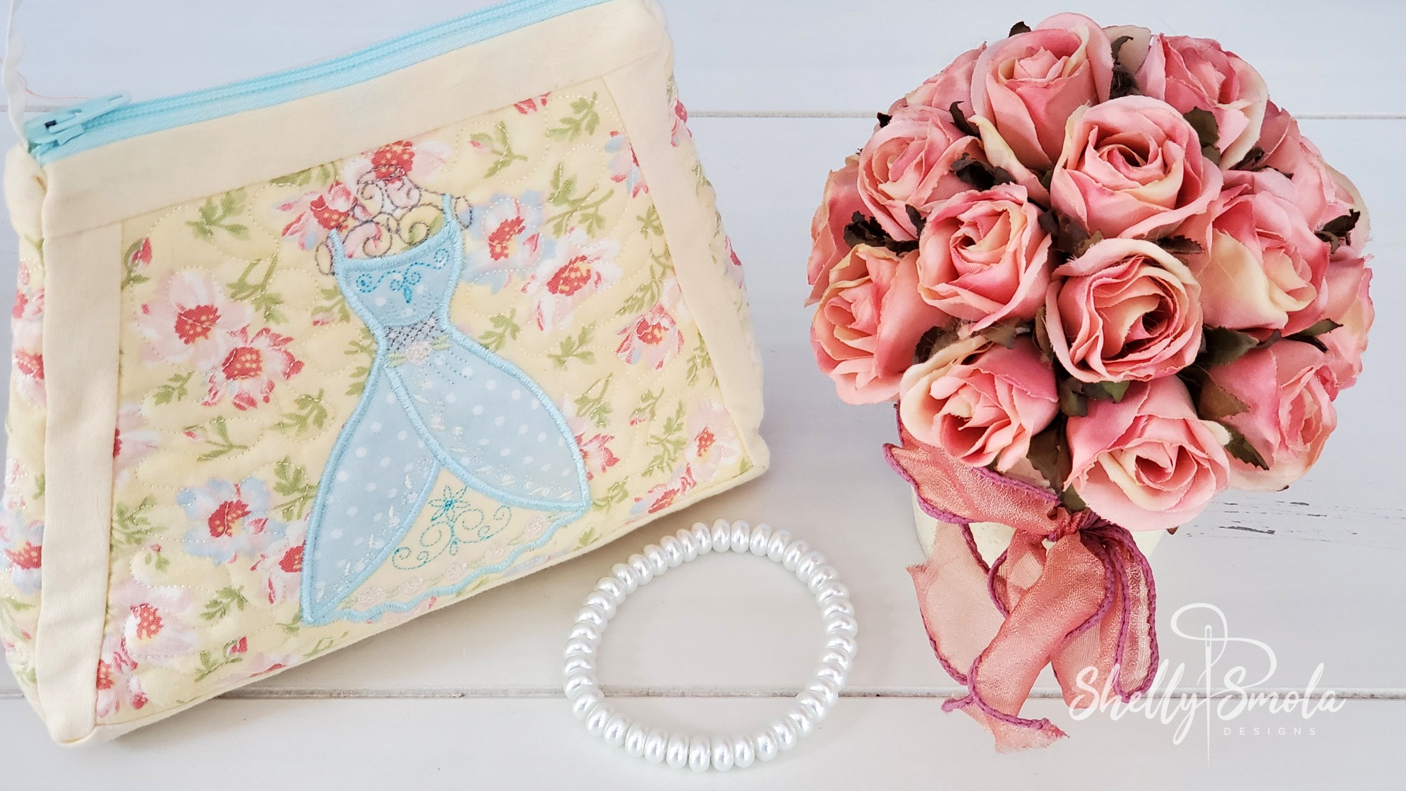 Embroidered Bridal Purse