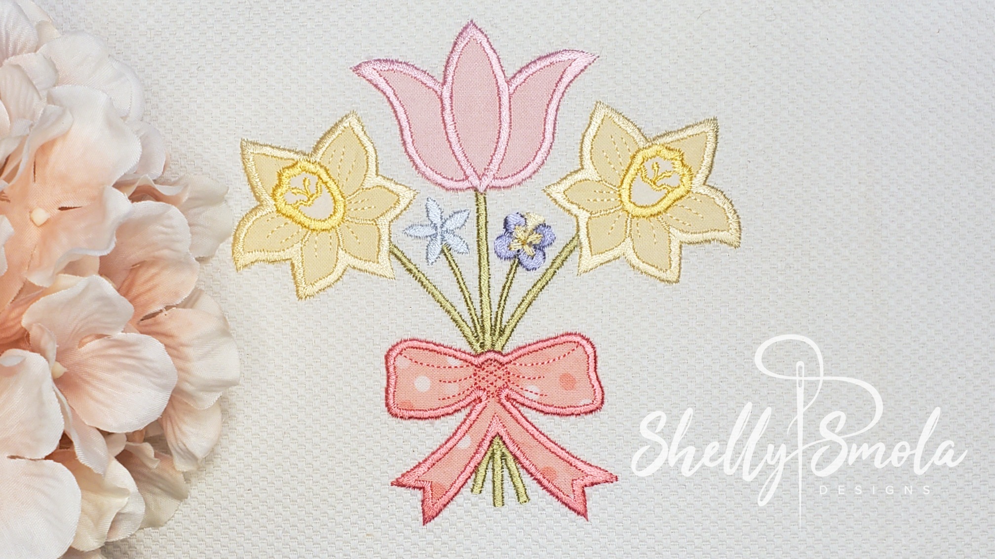 May Bouquet Applique by Shelly Smola