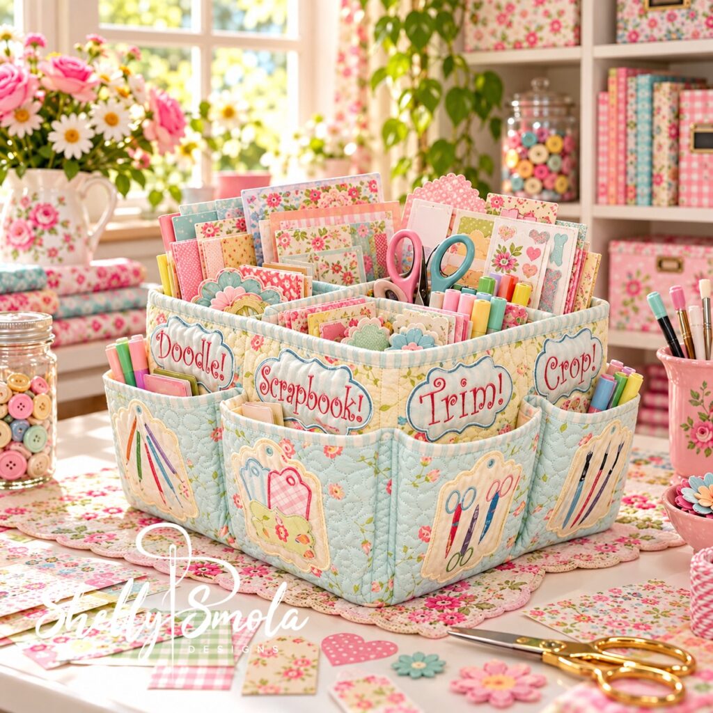 Scrappy Caddy Deluxe Scrap Book Organizer by Shelly Smola Designs