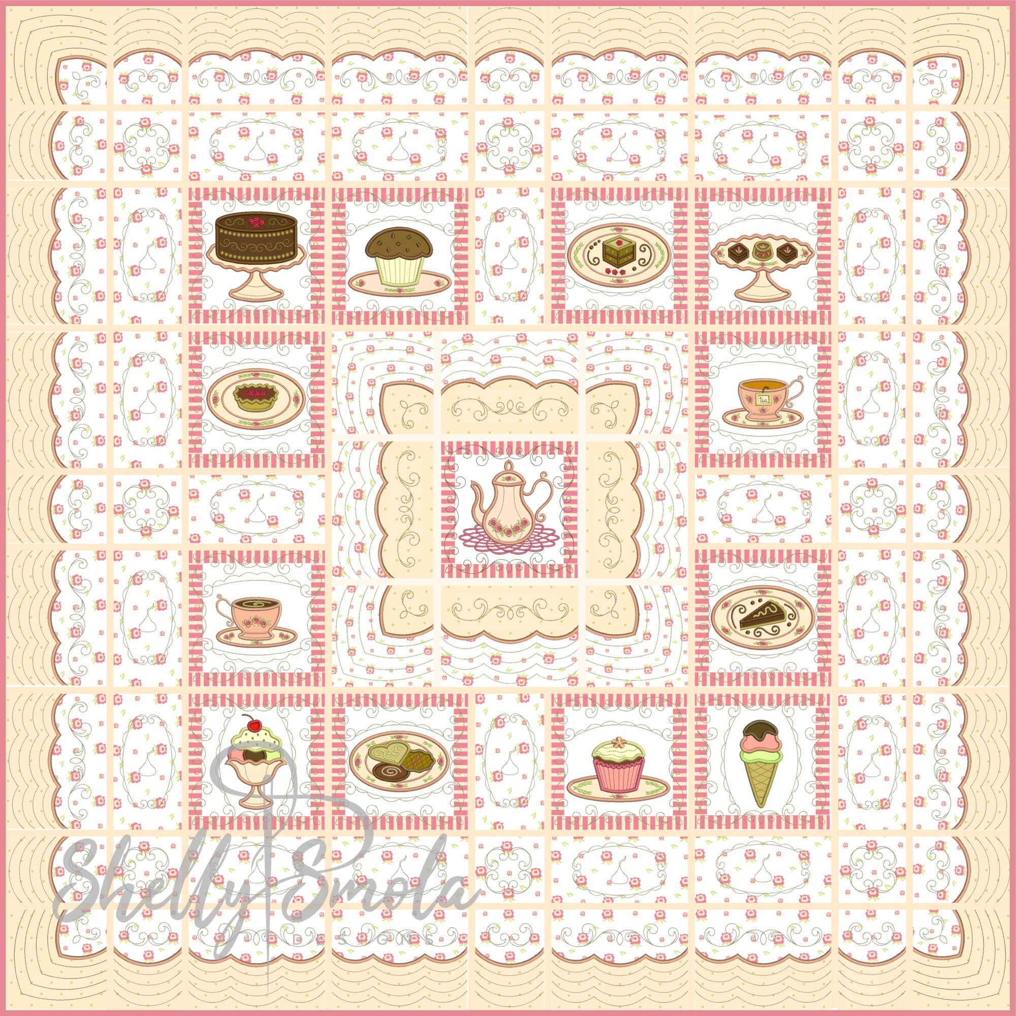 Sweet Temptations Quilt Layout Idea by Shelly Smola