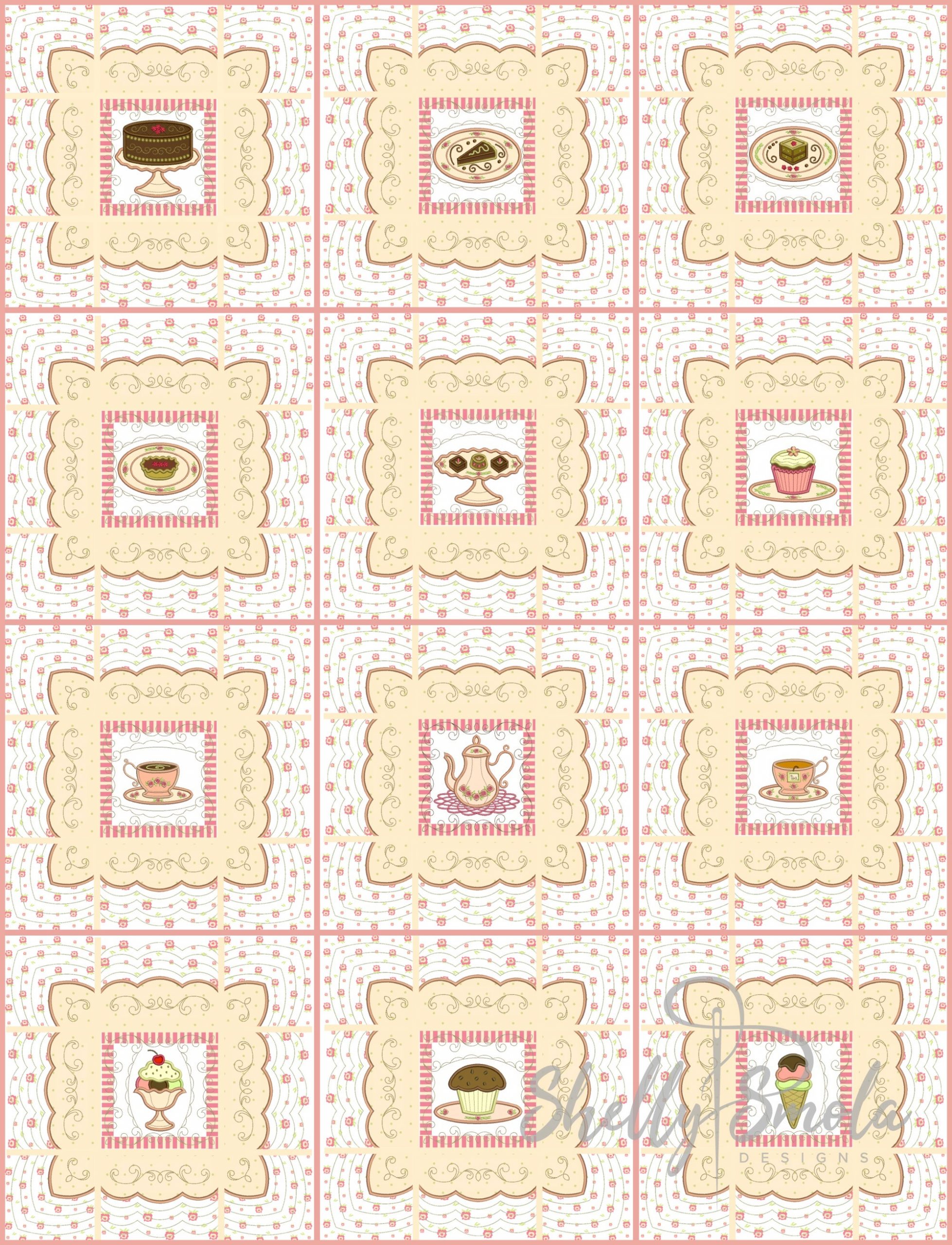 Sweet Temptations Quilt Layout Idea by Shelly Smola