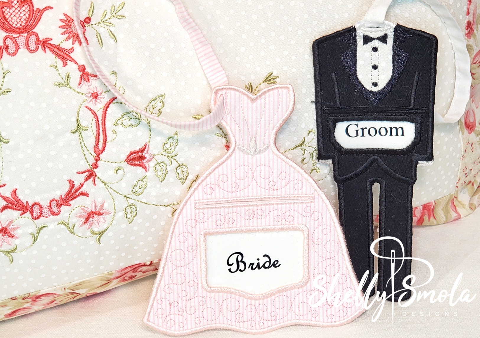 Bride and Groom Tags by Shelly Smola
