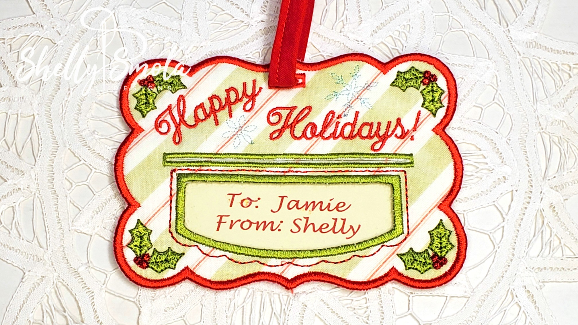 December Happy Holidays Tag by Shelly Smola