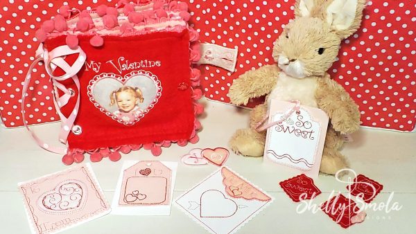 Valentine Quiet Book with Accessories by Shelly Smola