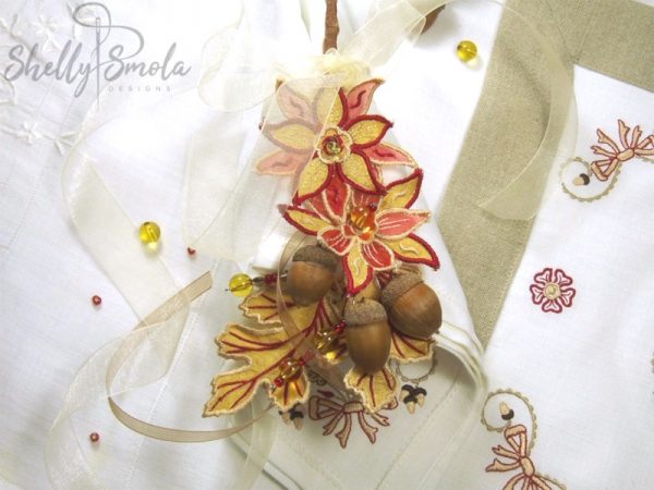 Autumn Bouquet Napkin by Shelly Smola