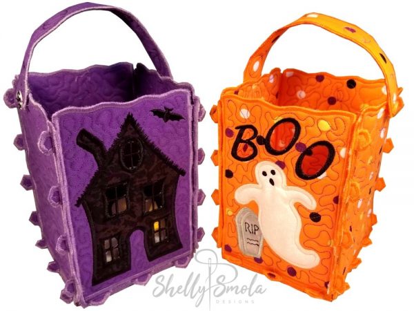 Haunted House and Ghost Lantern by Shelly Smola