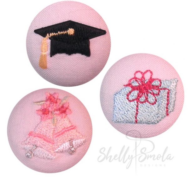 Special Occasion Button Covers by Shelly Smola