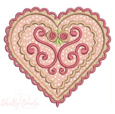 Sweetheart Applique by Shelly Smola