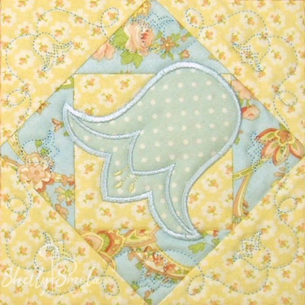 Spring Quilt Bluebell by Shelly Smola