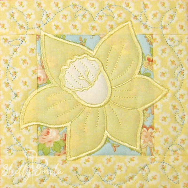 Spring Quilt Daffodil by Shelly Smola