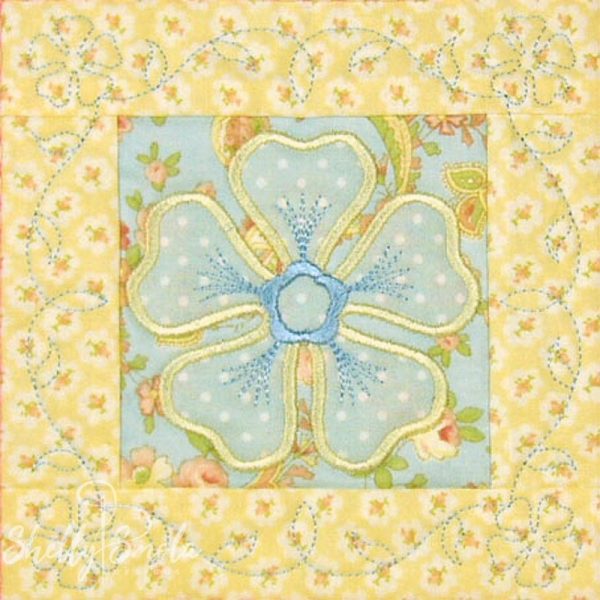 Spring Quilt Periwinkle by Shelly Smola