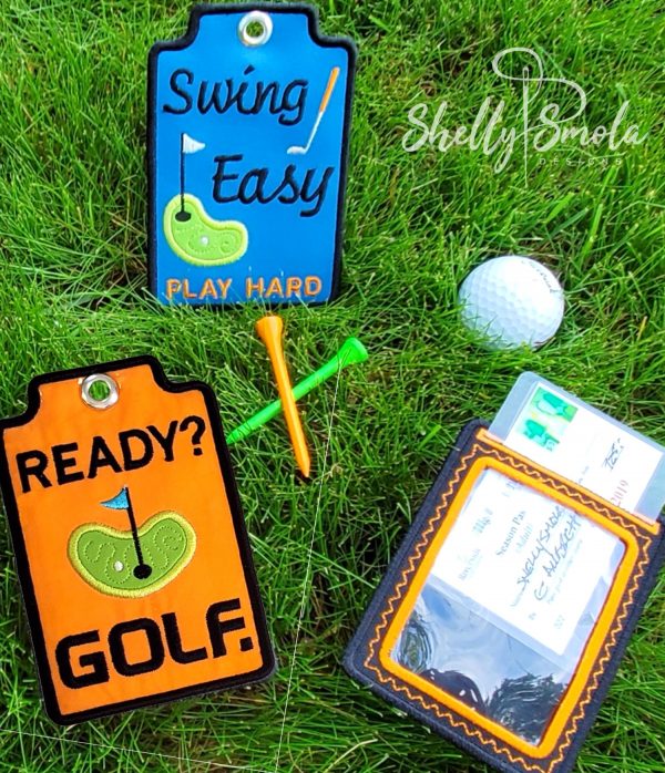 Golf Pass Holders by Shelly Smola