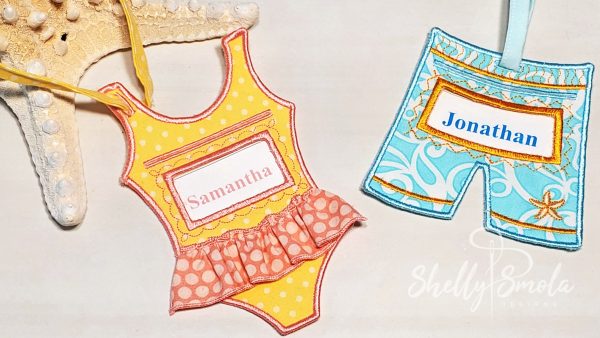 Embroidery Beach Tag