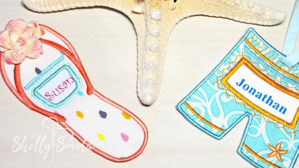 Embroidery Beach Tag