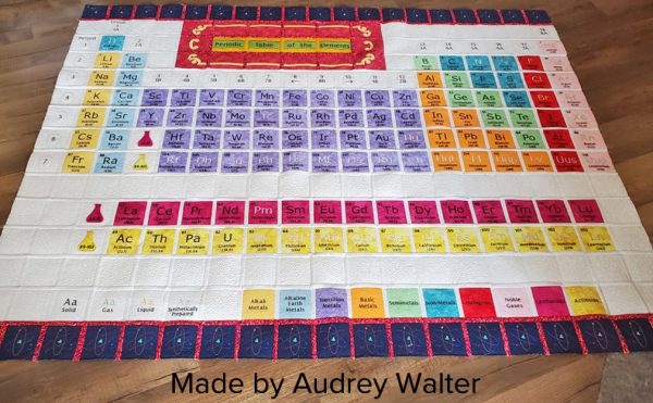 Periodic Table Quilt by Audrey Walter