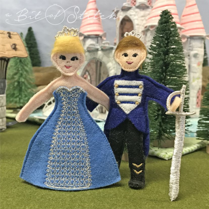 Cinderella and Prince by A Bit of Stitch