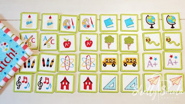 School Memory Game Cards by Shelly Smola