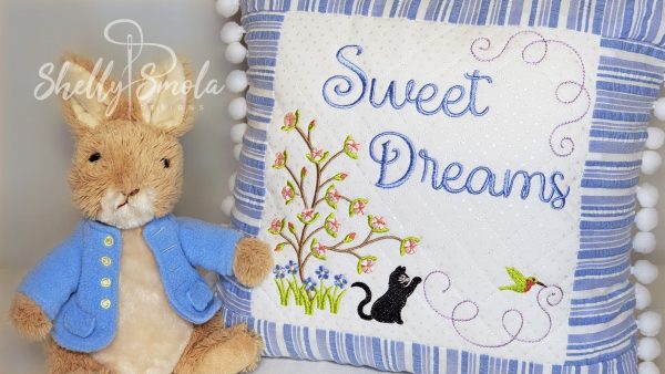 Sweet Dreams Pajama Bag Closeup by Shelly Smola