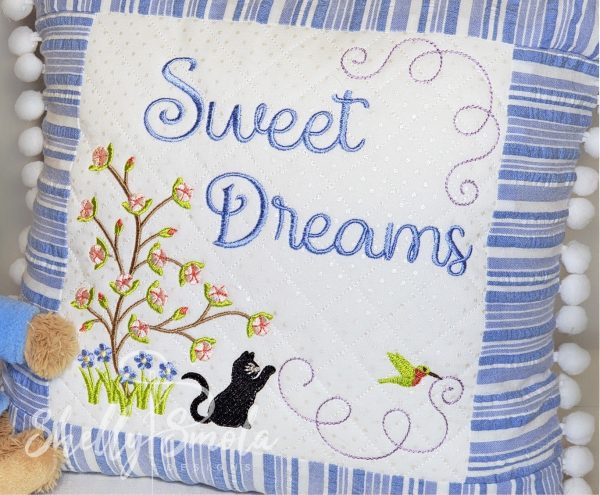 Sweet Dreams Pajama Bag Closeup by Shelly Smola