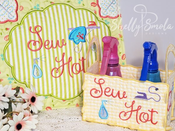 Sew Hot Caddy and Quilt Square by Shelly Smola