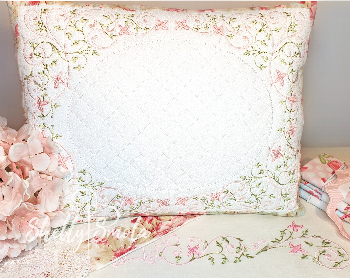 Victorian Trellis Pillow by Shelly Smola