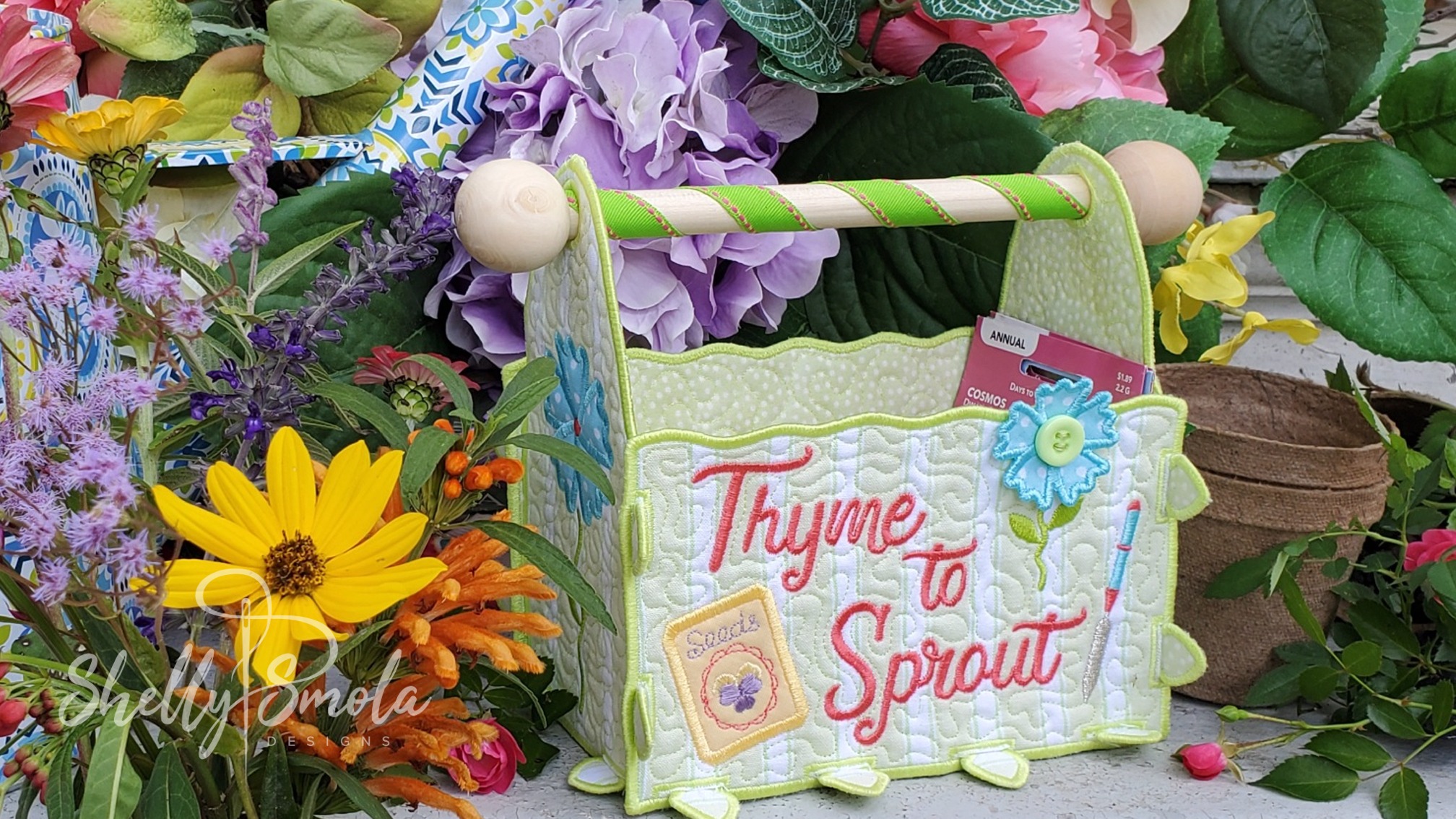 Thyme to Sprout Basket by Shelly Smola