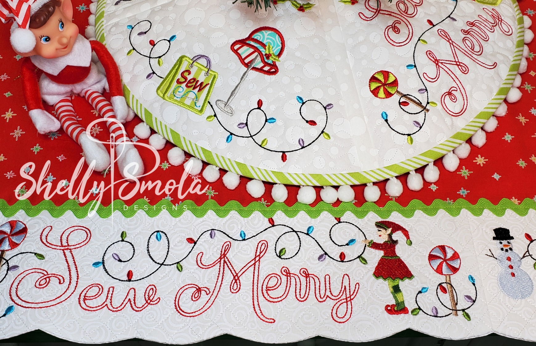 Sew Merry Tree Skirt by Shelly Smola