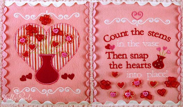 Valentine Quiet Book by Shelly Smola