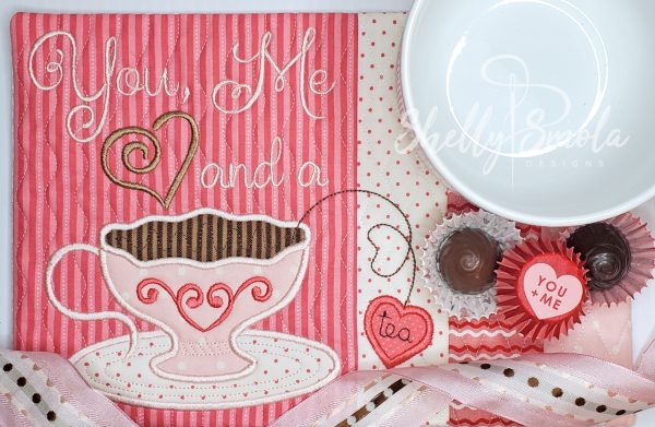 Valentine Mug Rug by Shelly Smola