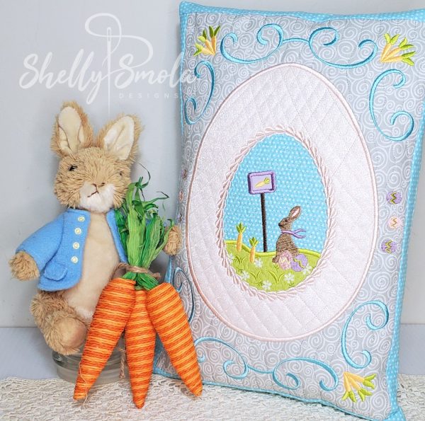 Carrot Patch Pillow by Shelly Smola