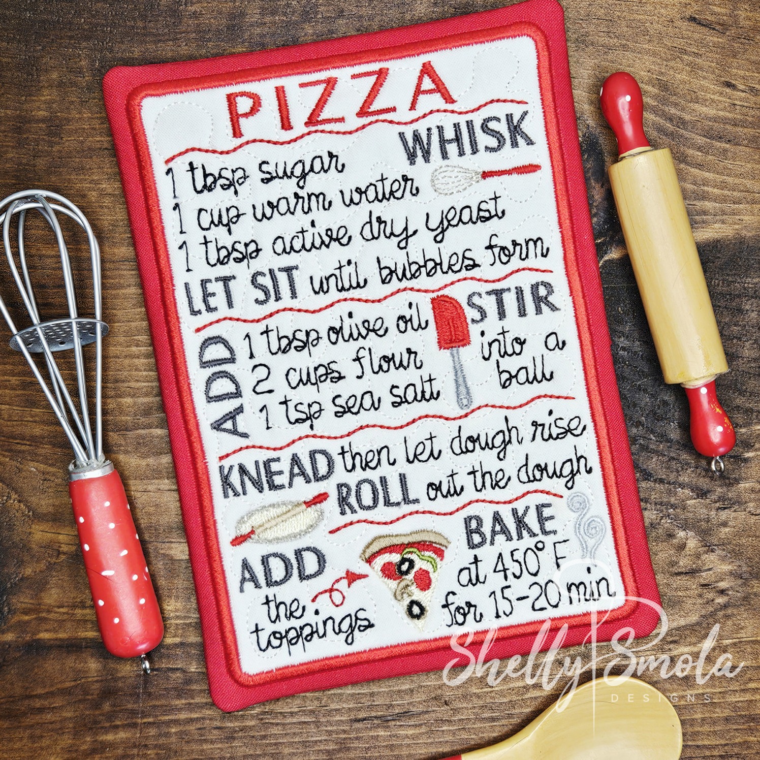 Pizza Recipe Card