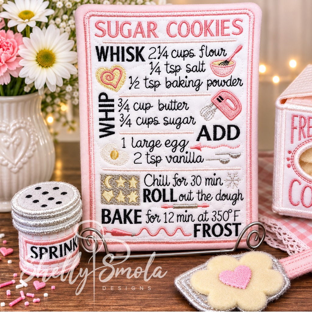 Sugar Cookie Recipe Card